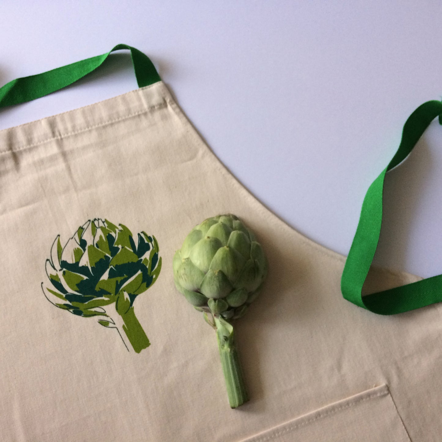 Artichoke Apron - screen printed
