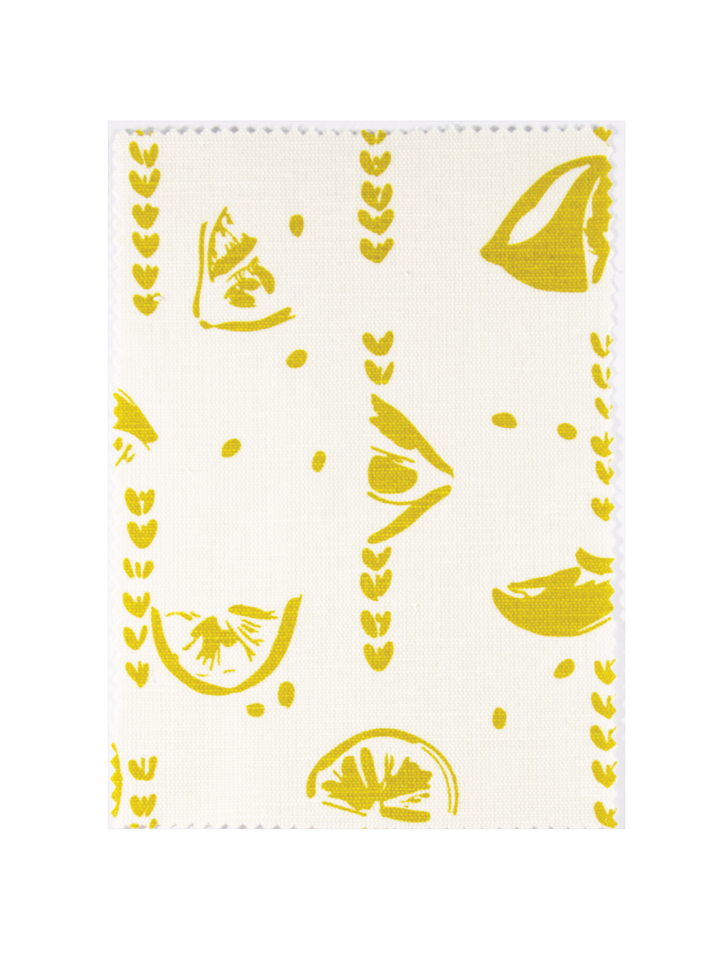 Lemons Fabric sample - screen printed
