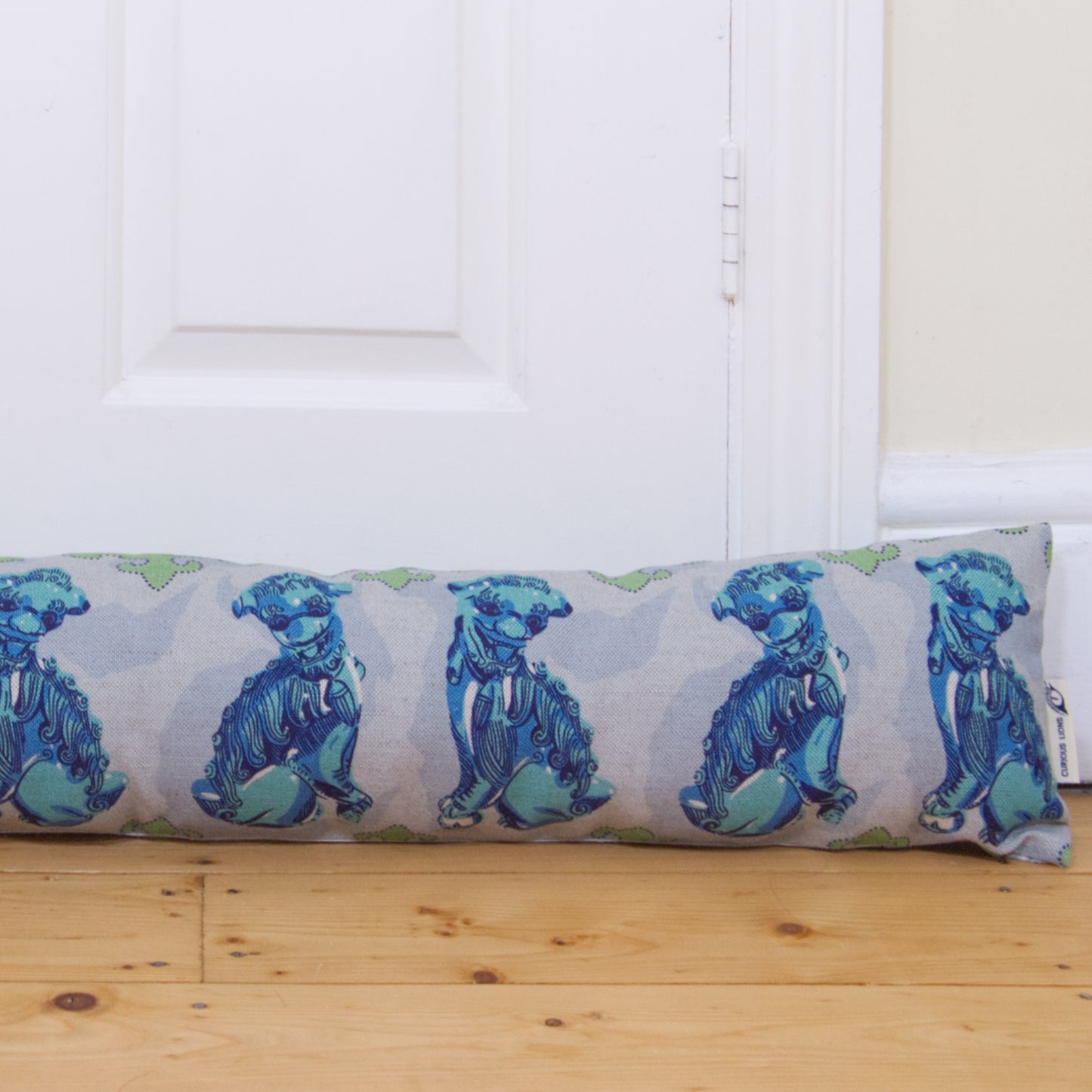 Foo dog print draught excluder