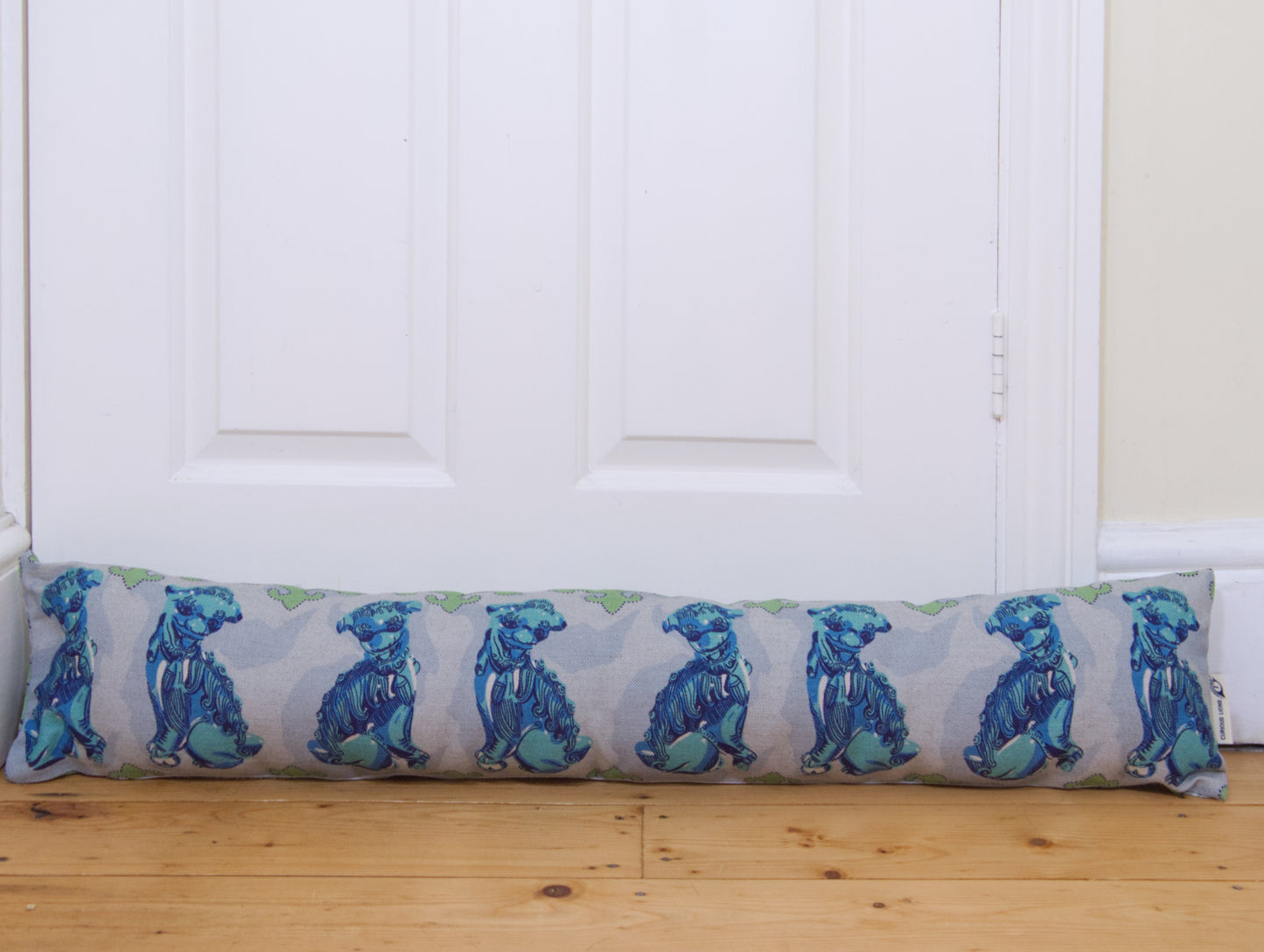 Foo dog print draught excluder