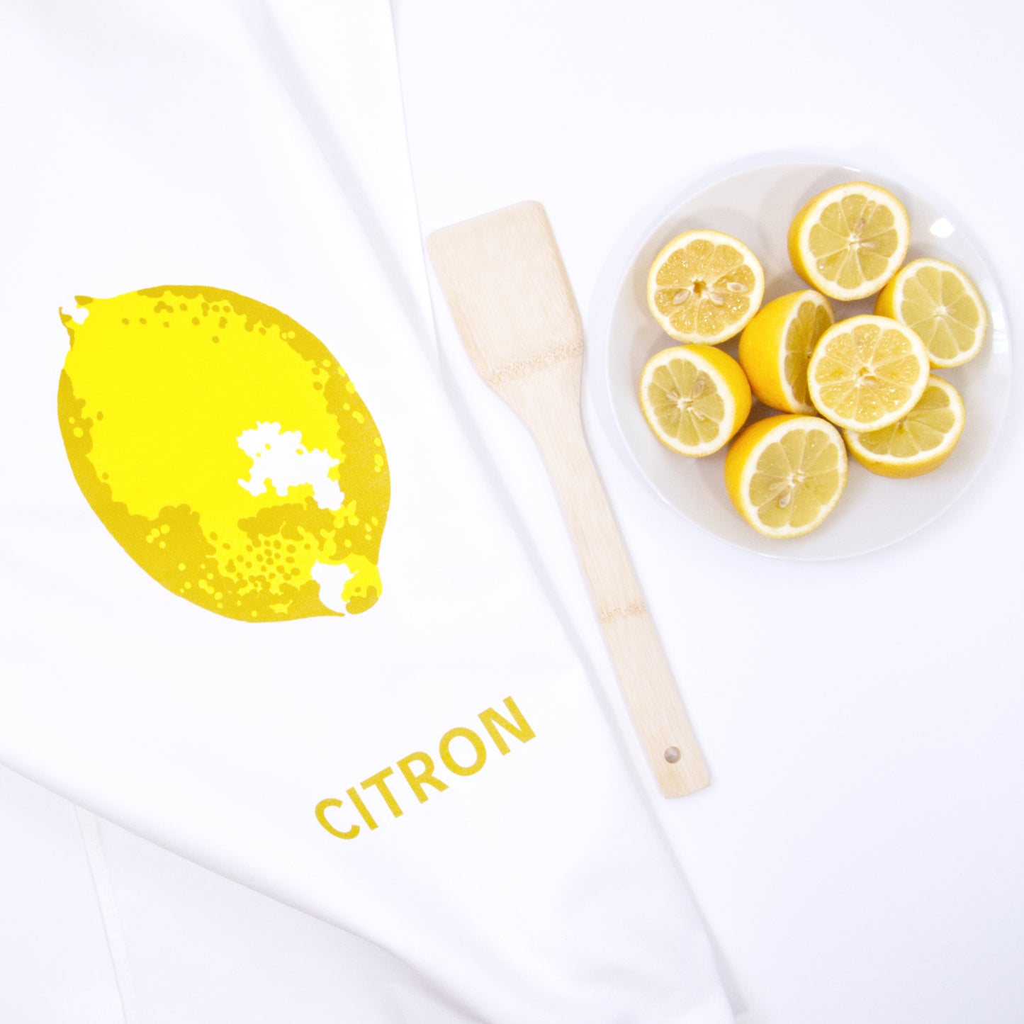 Lemons tea towels - screen printed