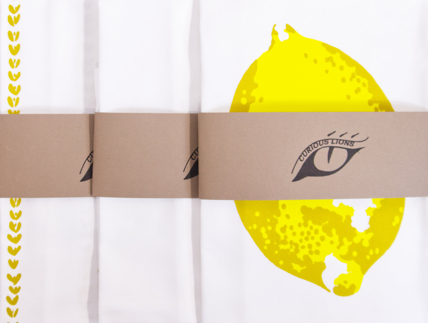 Lemons tea towels - screen printed