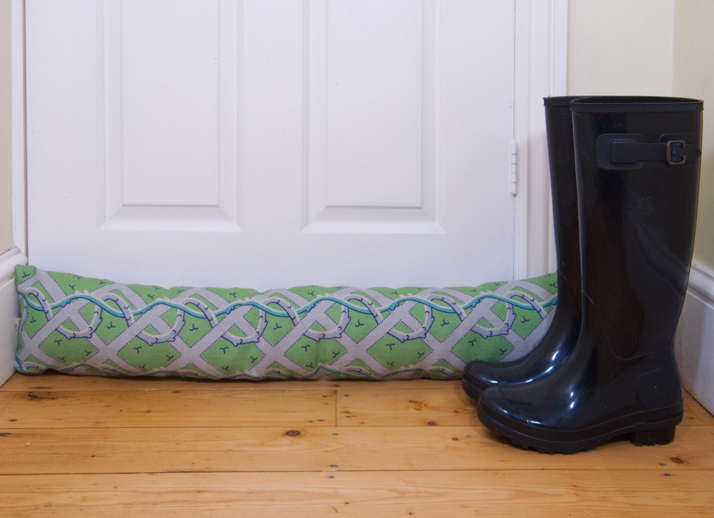 Foo dog print draught excluder