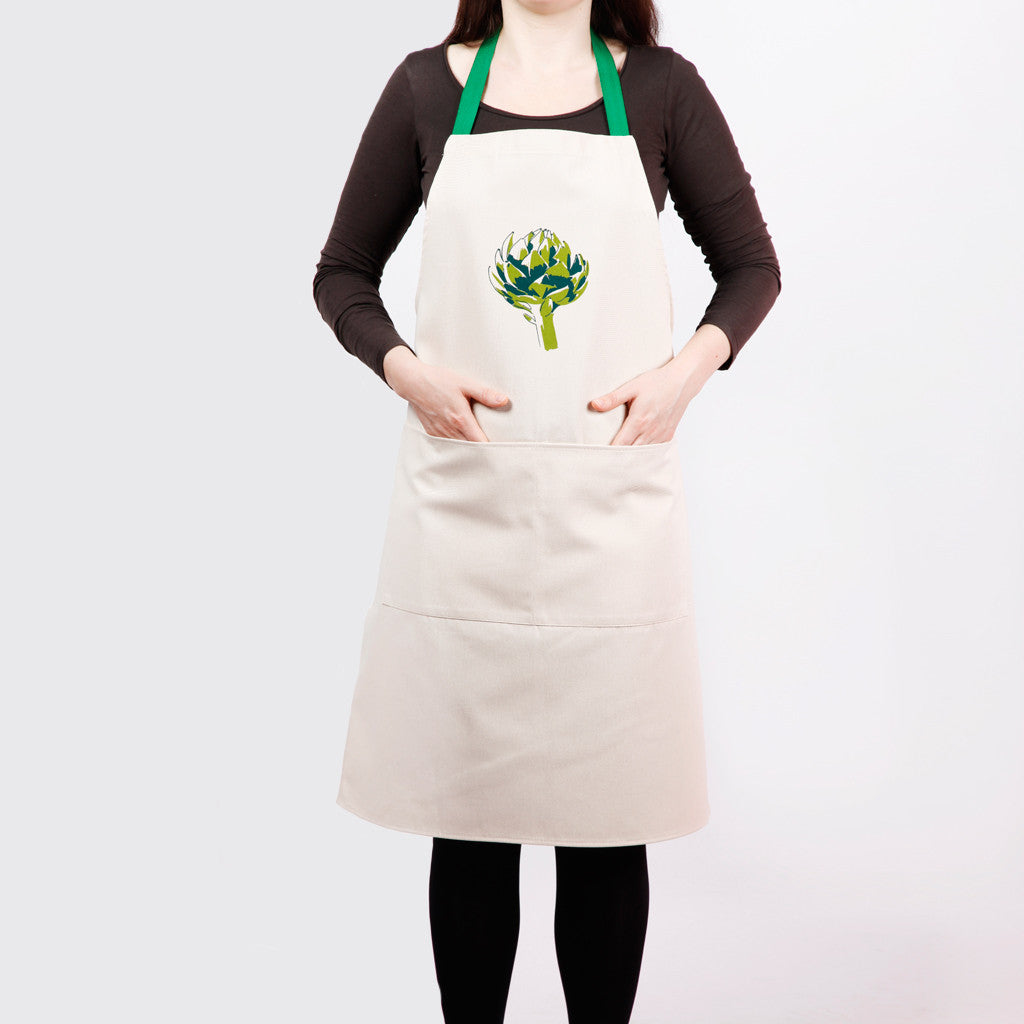 Artichoke Apron - screen printed