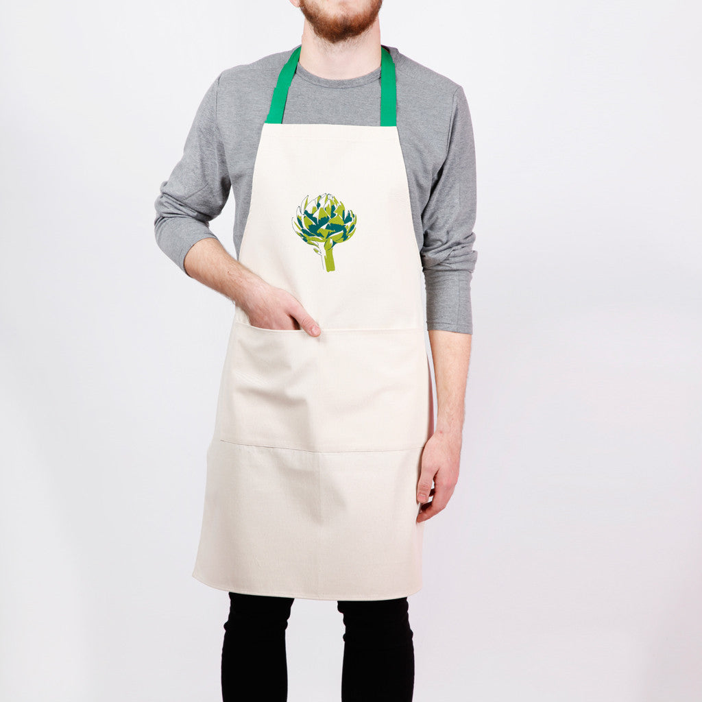 Artichoke Apron - screen printed