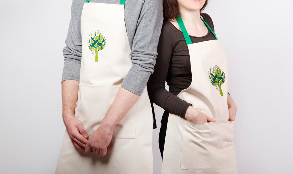 Artichoke Apron - screen printed