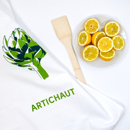 Artichoke tea towels - screen printed