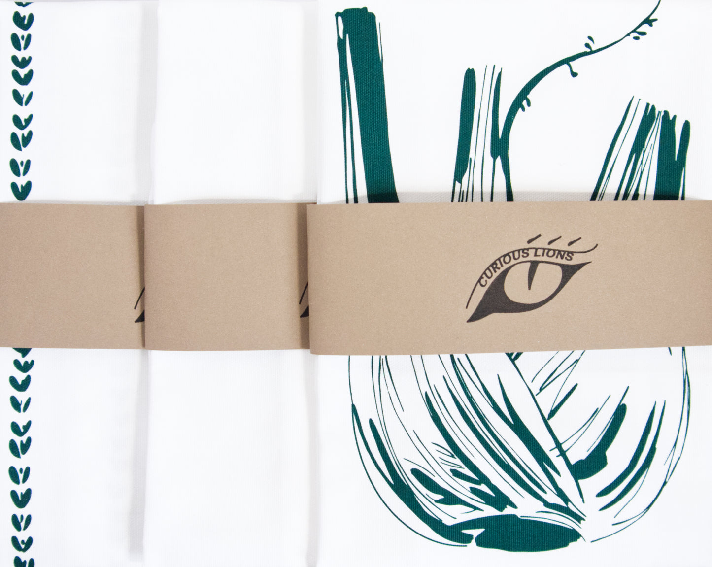 Fennel tea towels - screen printed