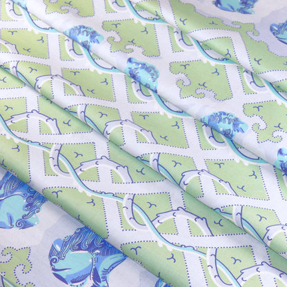 Foo Dog fabric - digital print