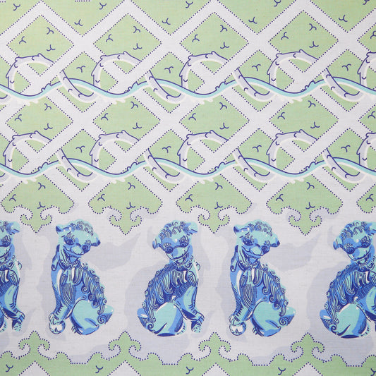 Foo Dog fabric - digital print