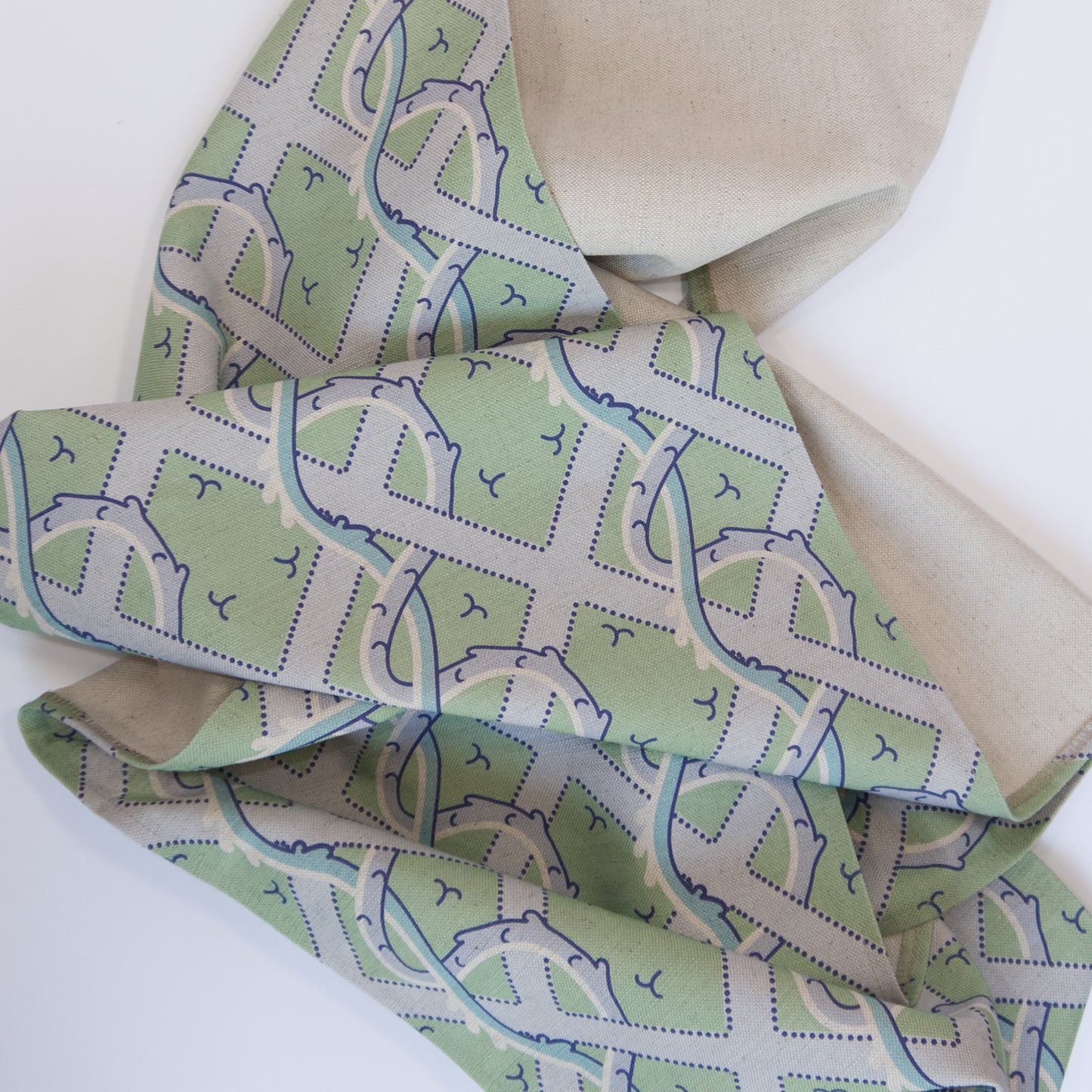 Lime Trellis - table runner