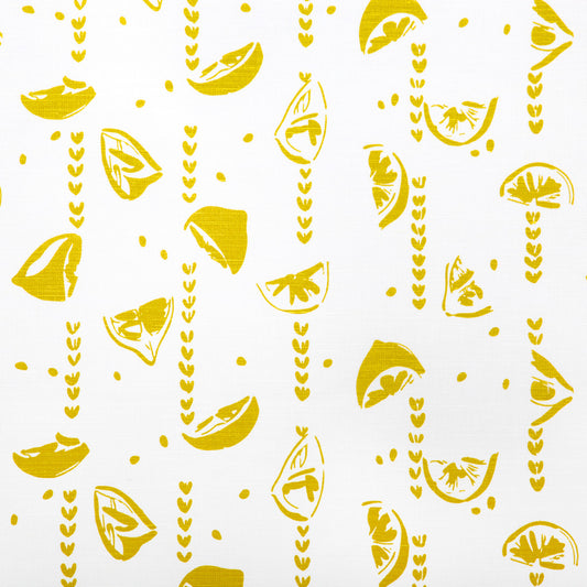 Lemons fabric - screen printed