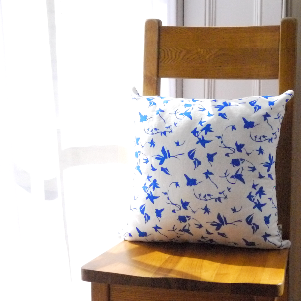 Blue Ivy design cushion - screen printed